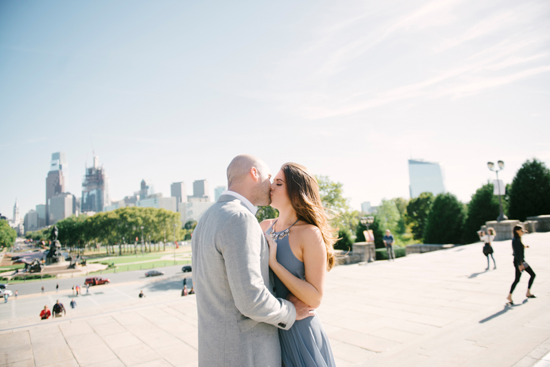 Amanda and Chris's engagement session at the Philadelphia Art Museum by Maria Mack Photography ©2016 https://mariamackphotography.com