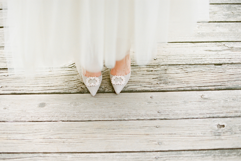 Badgley Mishka wedding shoes, film photo