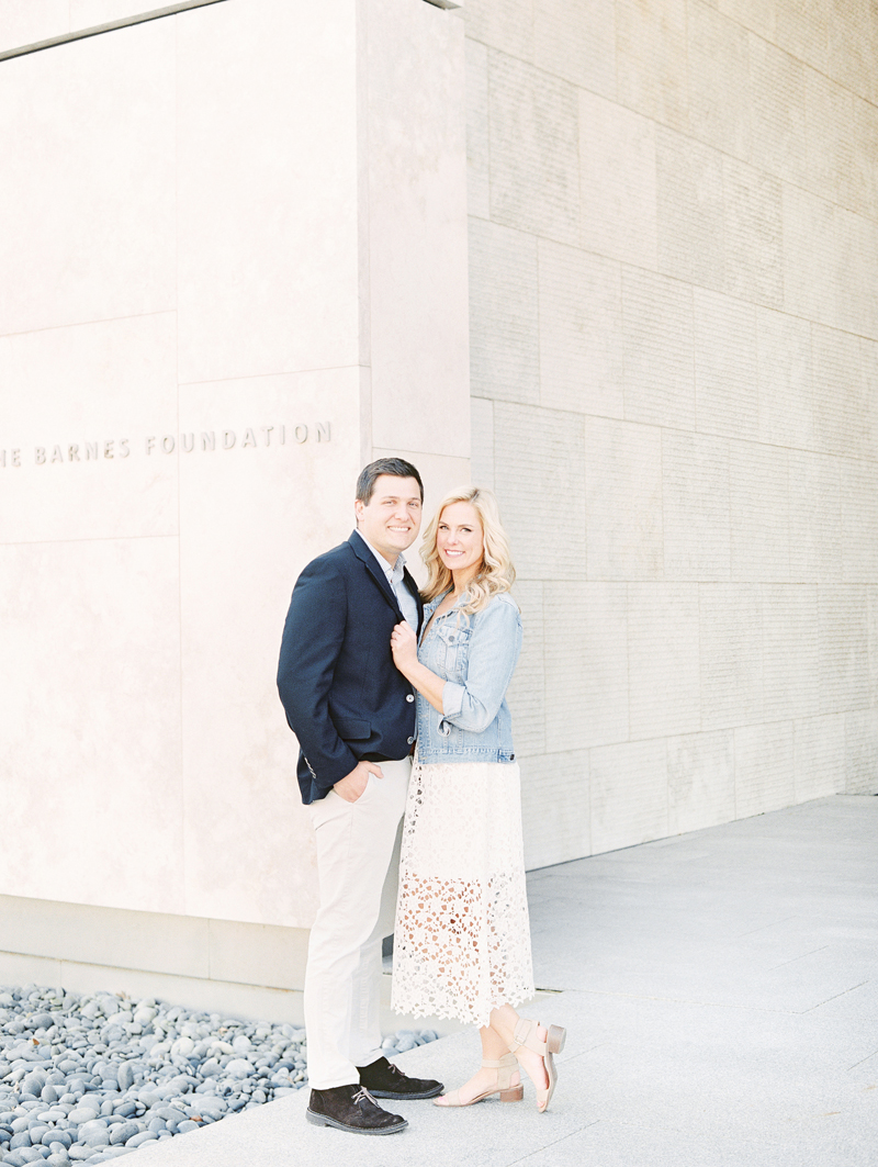 Barnes Foundation Engagement Photos Philadelphia PA