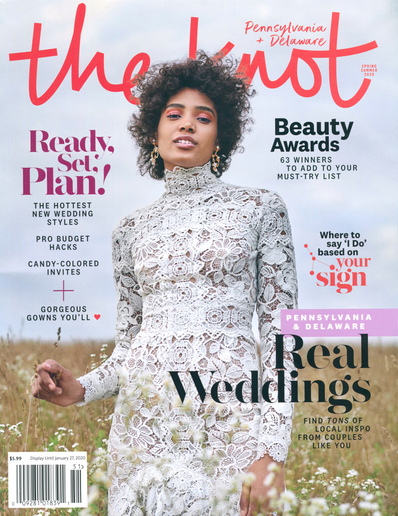 Gabrielle and Jesse's PAFA wedding The Knot Magazine Spring Summer 2020 Issue