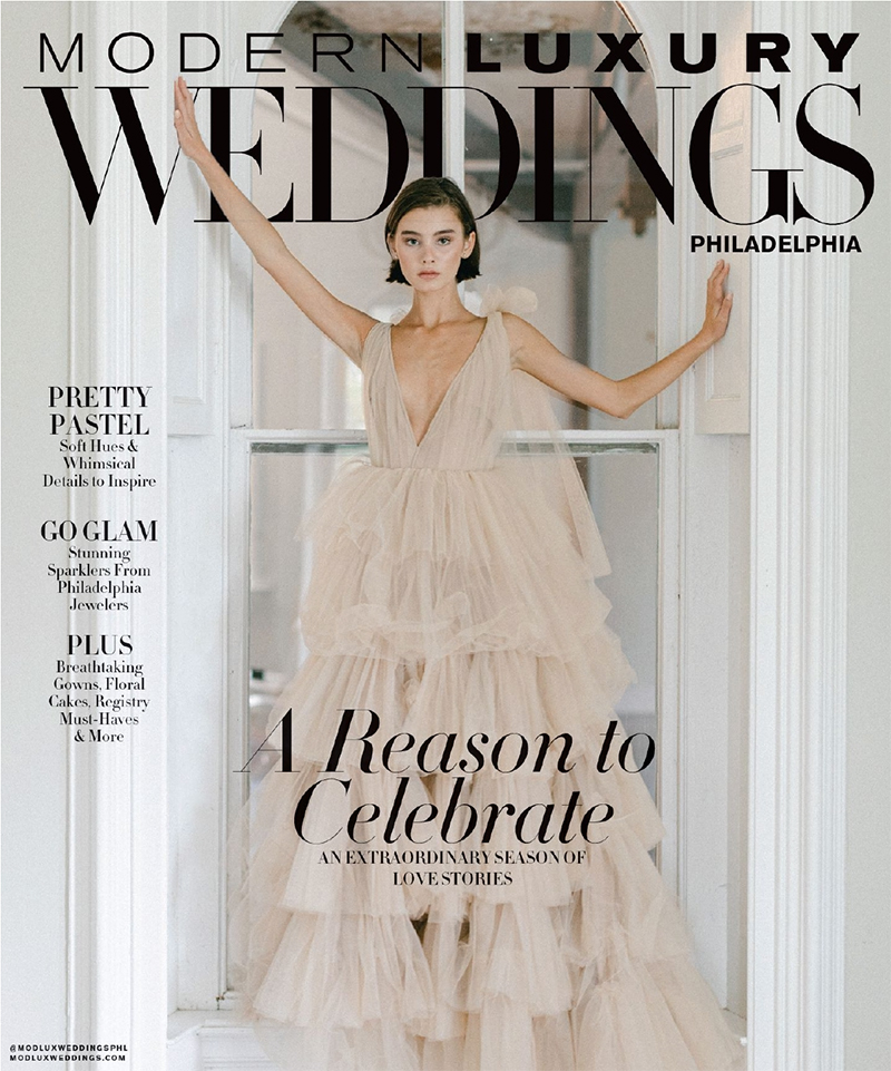 Cover of Modern Luxury Weddings Magazine Philadelphia